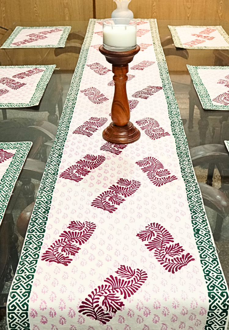 Block Printed - Table Runner Set