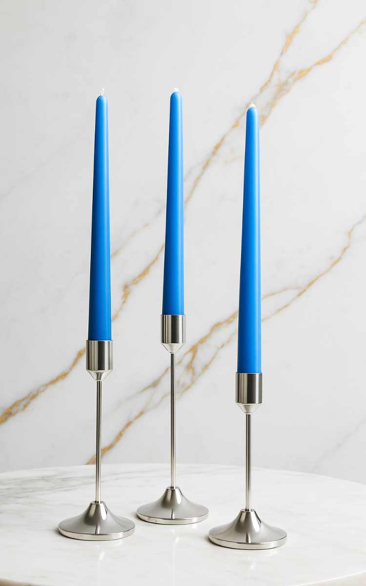 Blue Taper - candles