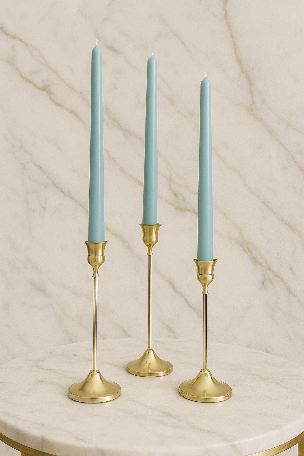 Feelings Green Taper Candles