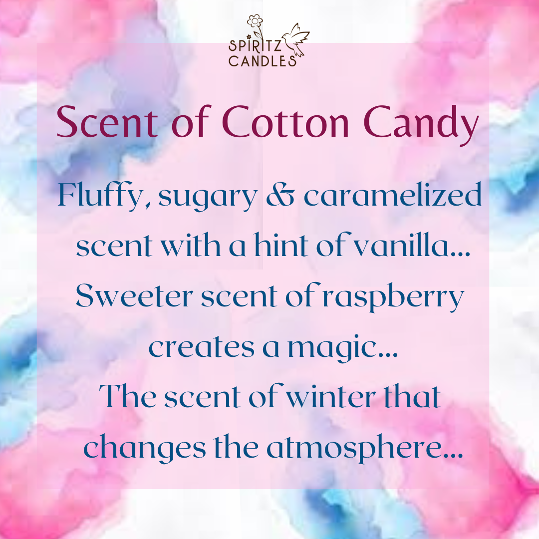 Scented Candle Jar - Cotton Candy