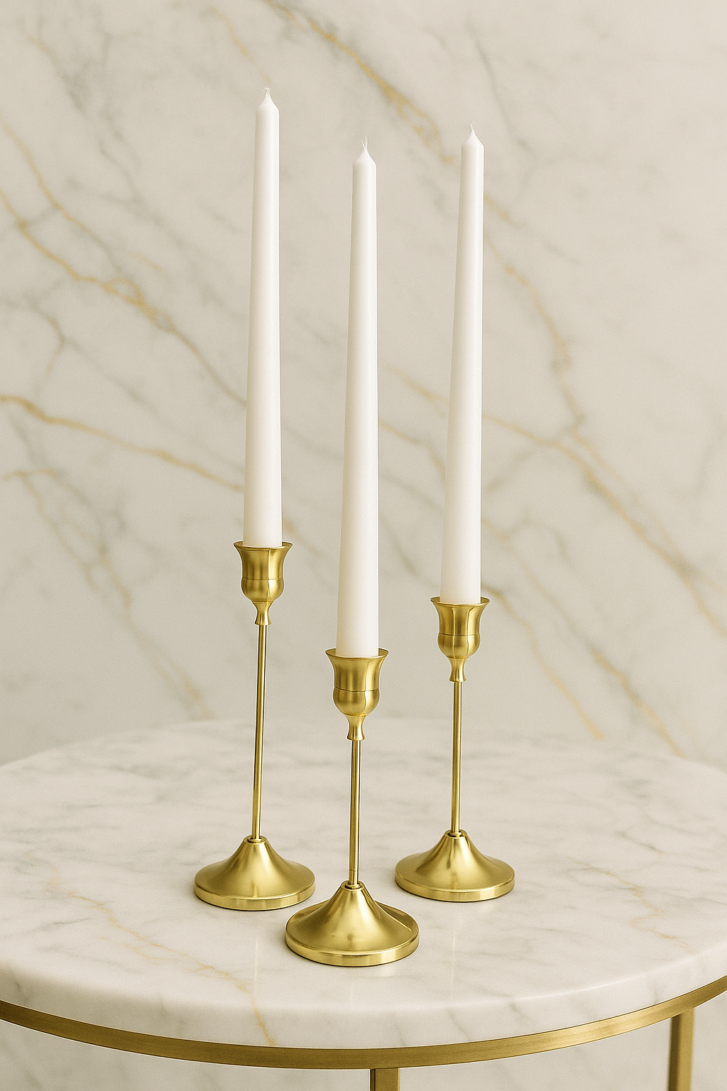 White Taper Candles