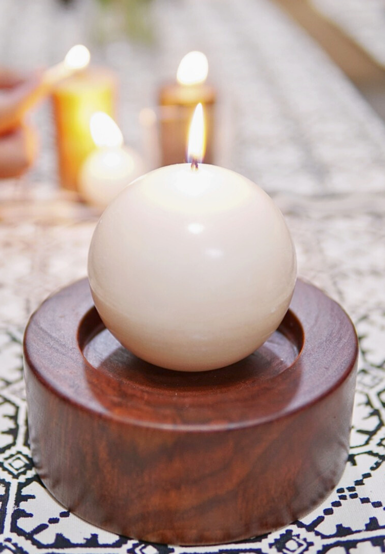 Candle Ball -Large White