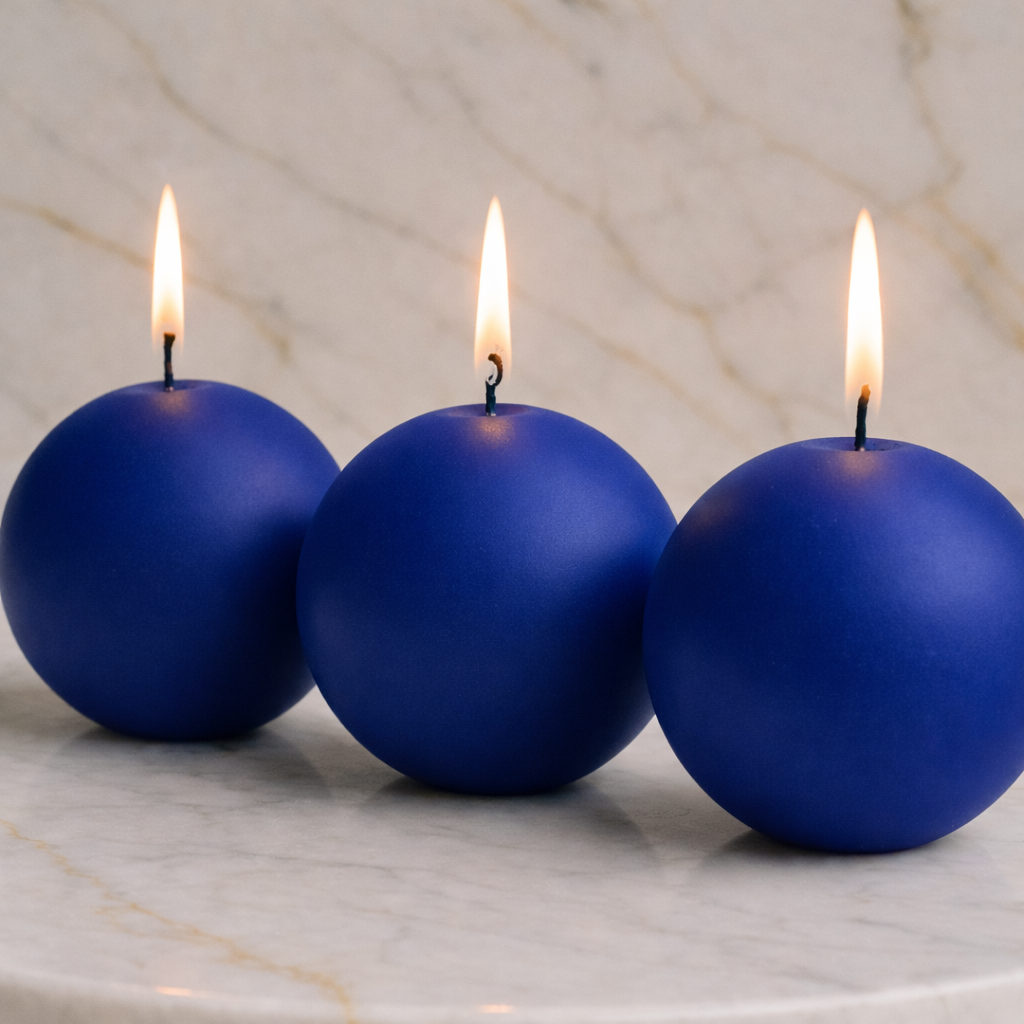 royal blue candle balls