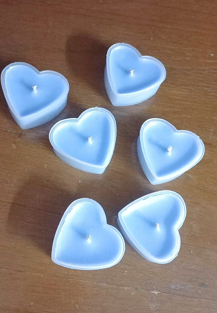 tealight blue candles