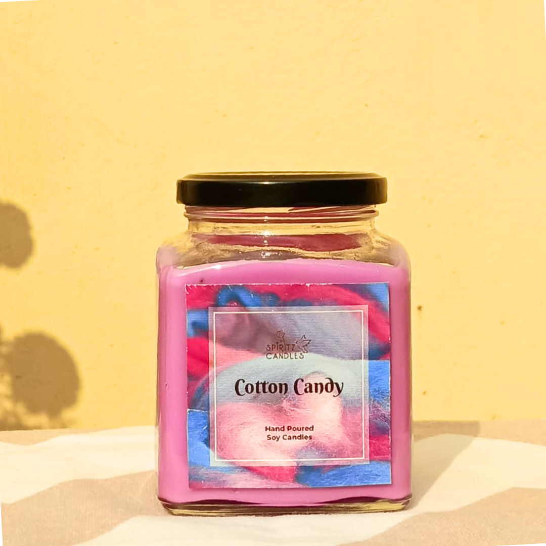 Scented Candle Jar - Cotton Candy