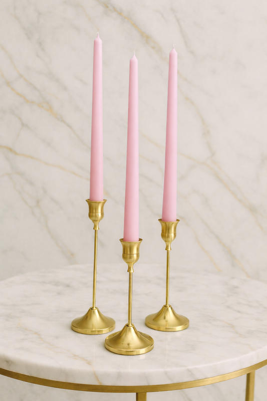 Baby Pink - Taper Candles