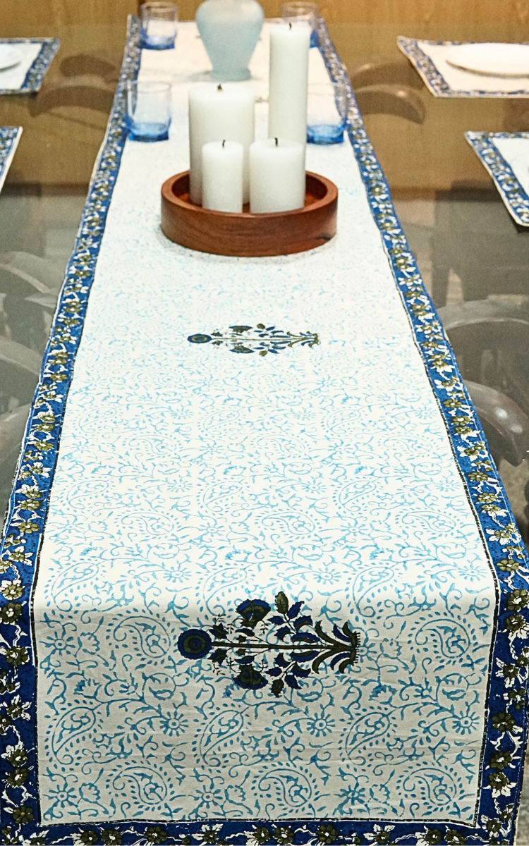 Block Printed Table Runner