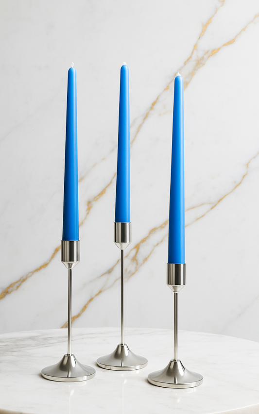Blue Taper - candles