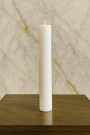 White Pillar Candle - 2" x 10"