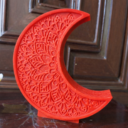 Ramadan Moon Candle - Red