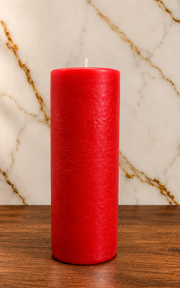 Red Pillar Candle - 4" x 9"
