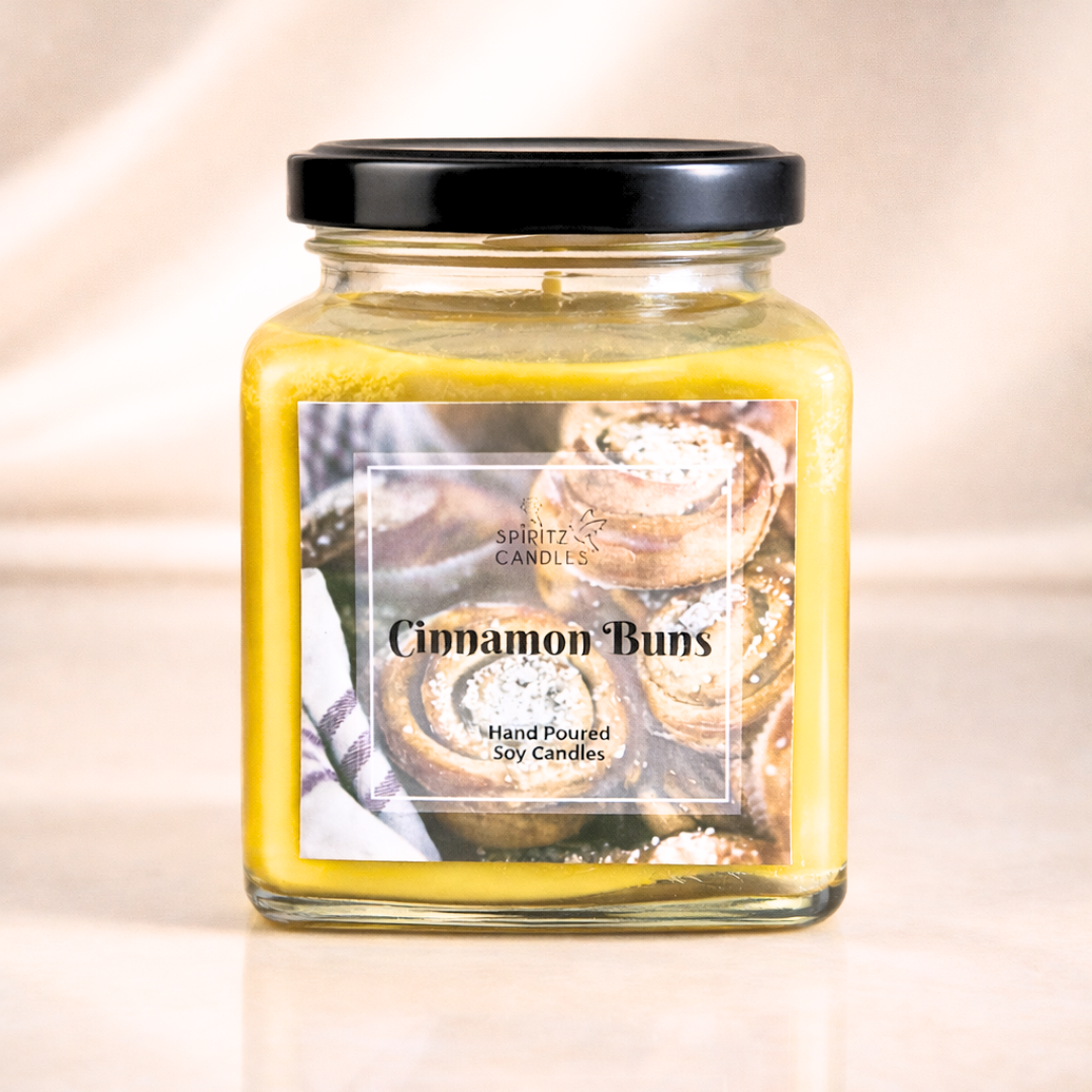 Scented Candle Jar - Cinnamon Buns