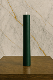 Dark Green Pillar Candle - 2" x 10"
