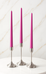 Dark Pink - Handmade Taper Candles
