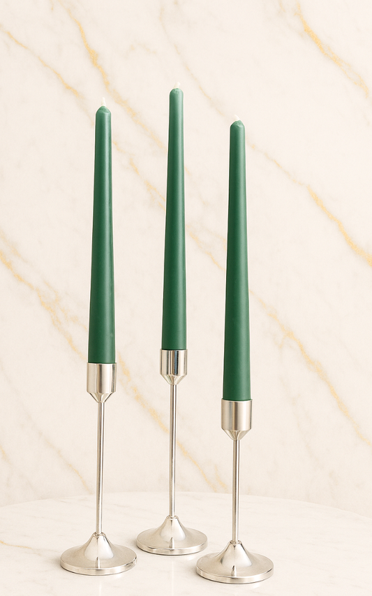 Dark Green - Taper Candles