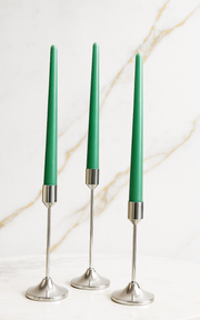 Green - Handmade Taper Candles