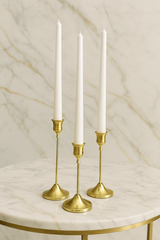 White Taper Candles