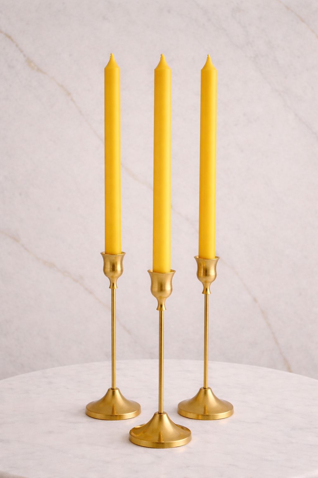Tall Diner Candles - Yellow