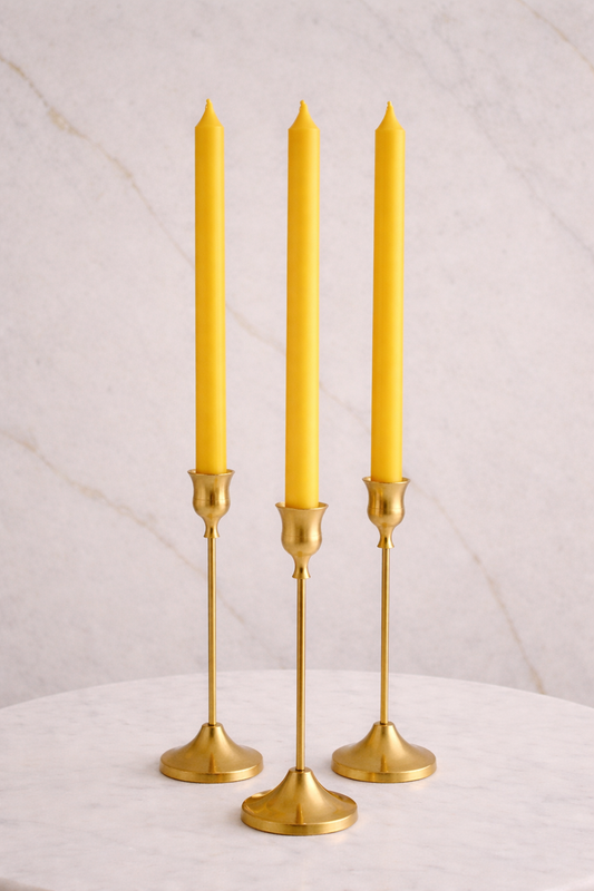 Tall Diner Candles - Yellow