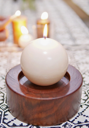 Candle Ball -Large White