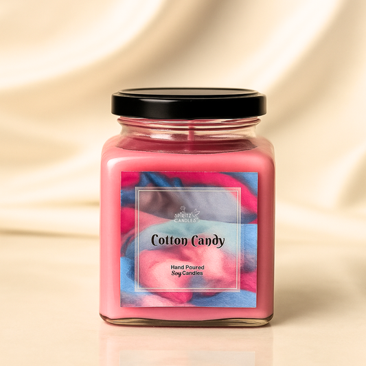 Scented Candle Jar - Cotton Candy