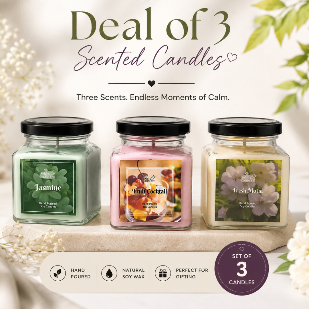 Small Scented Candle Jar Deal - Set of 3