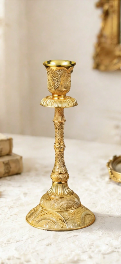 Antique Candle Holder - Pair of 2