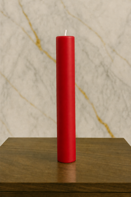 Red Pillar Candle - 2" x 10"