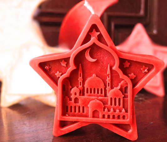 Ramadan Star Candle - Red