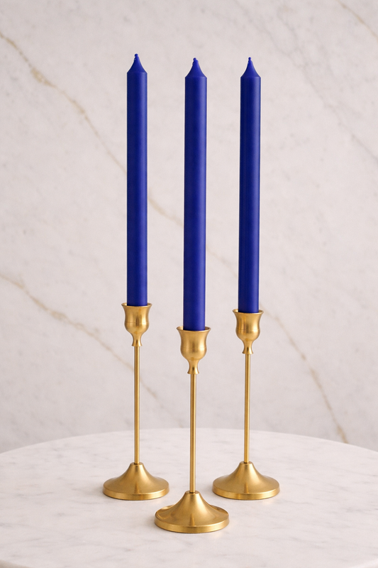 Tall Diner Candles - Royal Blue
