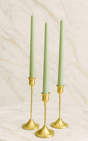 Sage Green - Handmade Taper Candles