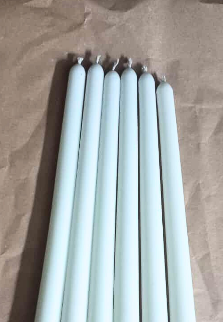 White - Handmade Taper Candles