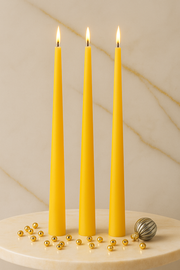 Longer Taper Candles - Yellow