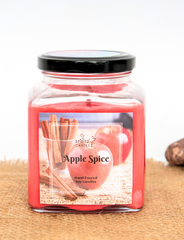 Apple Spice Scented Candle Jar